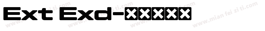 Ext Exd字体转换